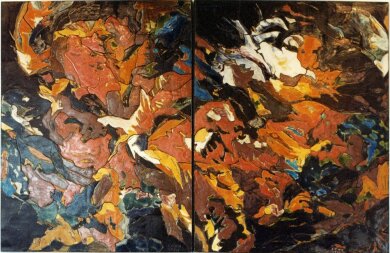 Ceramic painting, belongs to SAS